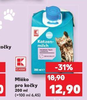 Kaufland Mléko pro kočky nabídka