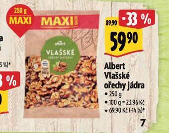 Albert Albert vlašské ořechy jádra nabídka