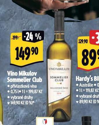 Albert Víno mikulov sommelier club nabídka