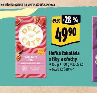 Albert Hořká čokoláda s fíky a ořechy nabídka