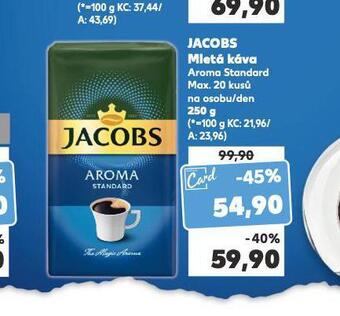 Kaufland Jacobs mletá káva nabídka