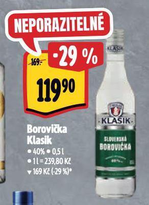 Albert Borovička klasik nabídka