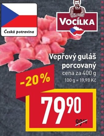 Billa Vepřový guláš porcovaný nabídka