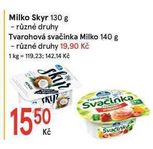 Žabka Milko skyr 130 g nabídka