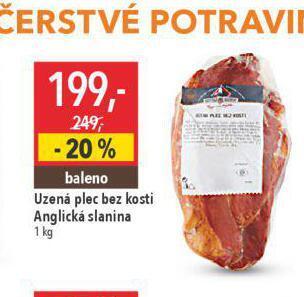 Uzená plec bez kosti