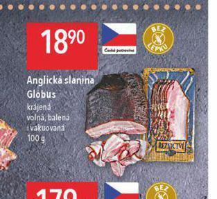 Globus Anglická slanina nabídka