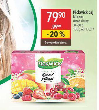 Globus Pickwick čaj nabídka