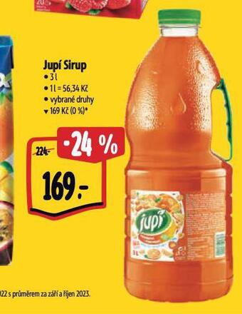 Albert Jupí sirup nabídka