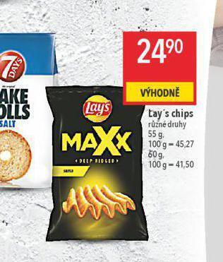Globus Lay's chipsy nabídka
