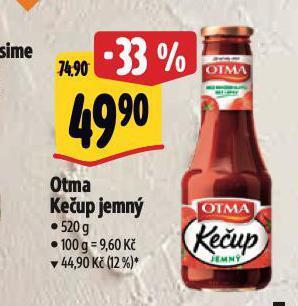 Albert Otma kečup nabídka