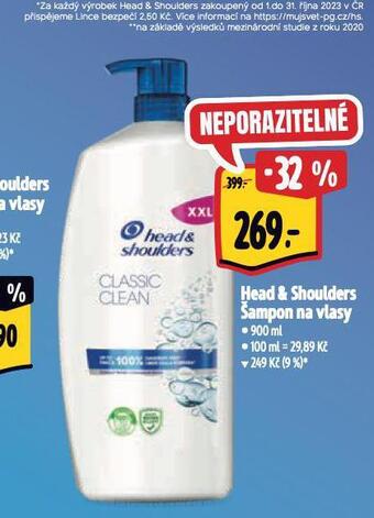 Albert Head & shoulders šampon nabídka