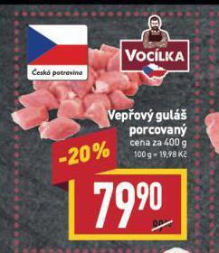 Billa Vepřový guláš nabídka