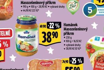 Albert Hamánek dětský masozeleninový příkrm nabídka