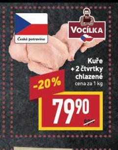 Billa Kuře + 2 čtvrtky nabídka