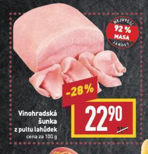 Billa Vinohradská šunka nabídka