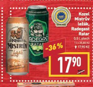Billa Pivo radegast nabídka