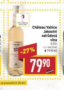 Billa Chateau valtice nabídka