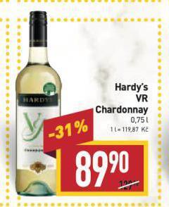 Billa Hardy's vr chardonnay nabídka