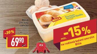Billa Zmrzlina vanička nabídka