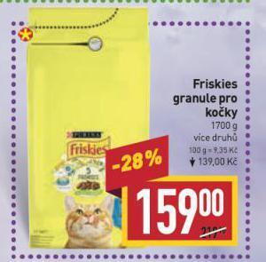 Billa Friskies granule pro kočky nabídka