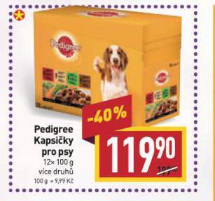 Billa Pedigree kapsičky pro psy nabídka