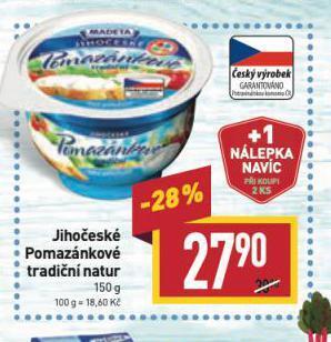 Billa Jihočeské pomazánkové tradiční nabídka