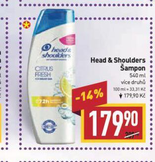 Billa Head & shoulders šampon nabídka