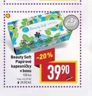 Billa Beauty soft papírové kapesníky nabídka