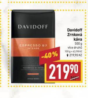 Billa Káva davidoff nabídka