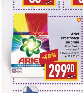 Billa Ariel prací prostředek nabídka