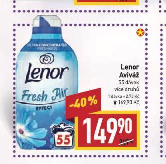 Billa Lenor aviváž nabídka