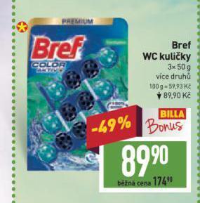 Billa Bref wc kuličky nabídka