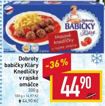 Billa Dobroty babičky Kláry Knedlíčky v rajské omáčce nabídka