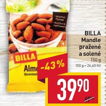 Billa BILLA Mandle pražené a solené nabídka