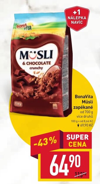 Billa BonaVita Müsli zapékané nabídka