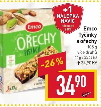 Billa Emco Tyčinky s ořechy nabídka