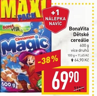 Billa BonaVita Dětské cereálie 600 g nabídka
