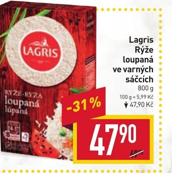 Billa Lagris Rýže loupaná ve varných sáčcích nabídka