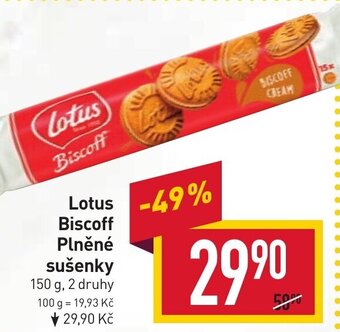 Billa Lotus Biscoff Plněné sušenky nabídka