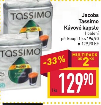 Billa Jacobs Tassimo Kávové kapsle nabídka