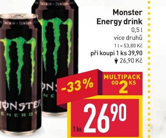Billa Monster Energy drink nabídka