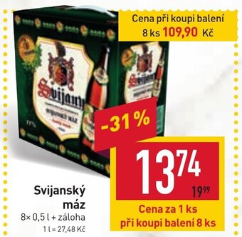 Billa Svijanský máz nabídka