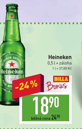 Billa Heineken 0.5 L nabídka