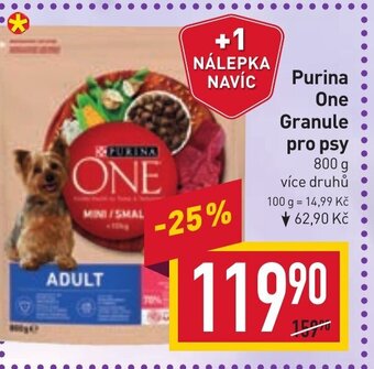 Billa Purina One Granule pro psy nabídka