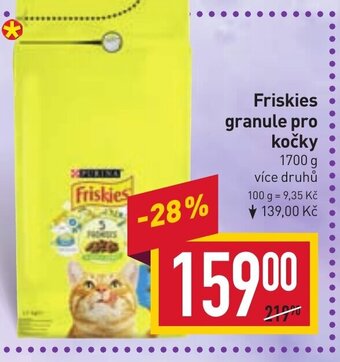 Billa Friskies granule pro kočky nabídka