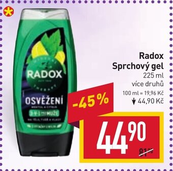 Billa Radox Sprchový gel nabídka