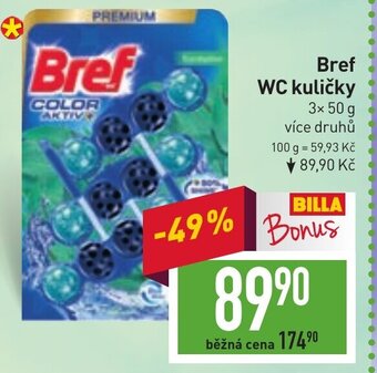 Billa Bref WC kuličky nabídka