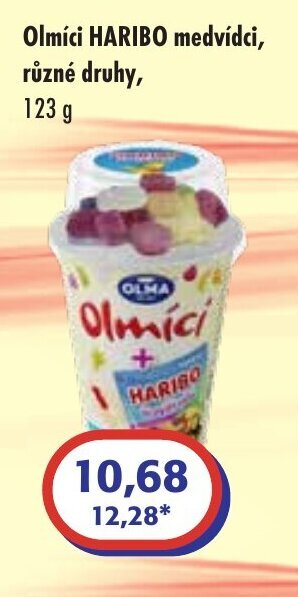 Olmíci HARIBO medvídci, různé druhy