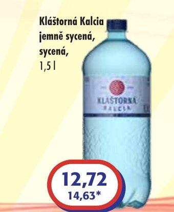 ČEPOS Kláštorná Kalcia jemně sycená, sycená, 1,5L nabídka
