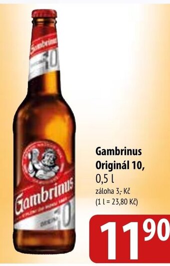 Bala Gambrinus Originál 10, 0,5 L nabídka